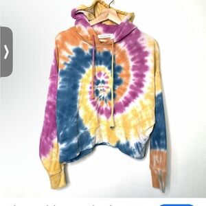 Daydreamer Rainbow Cropped Hoodie